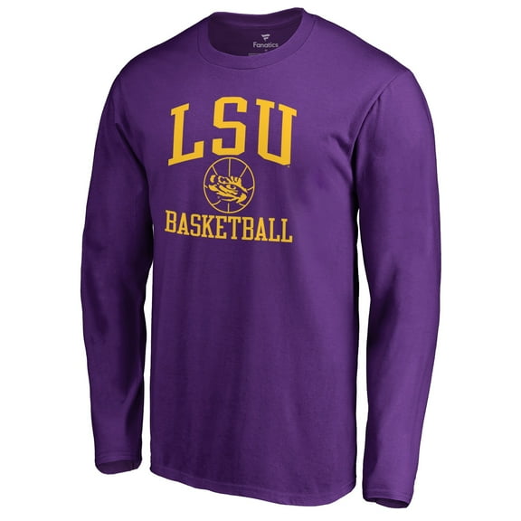 Men's Purple LSU Tigers In Bounds Long Sleeve T-Shirt