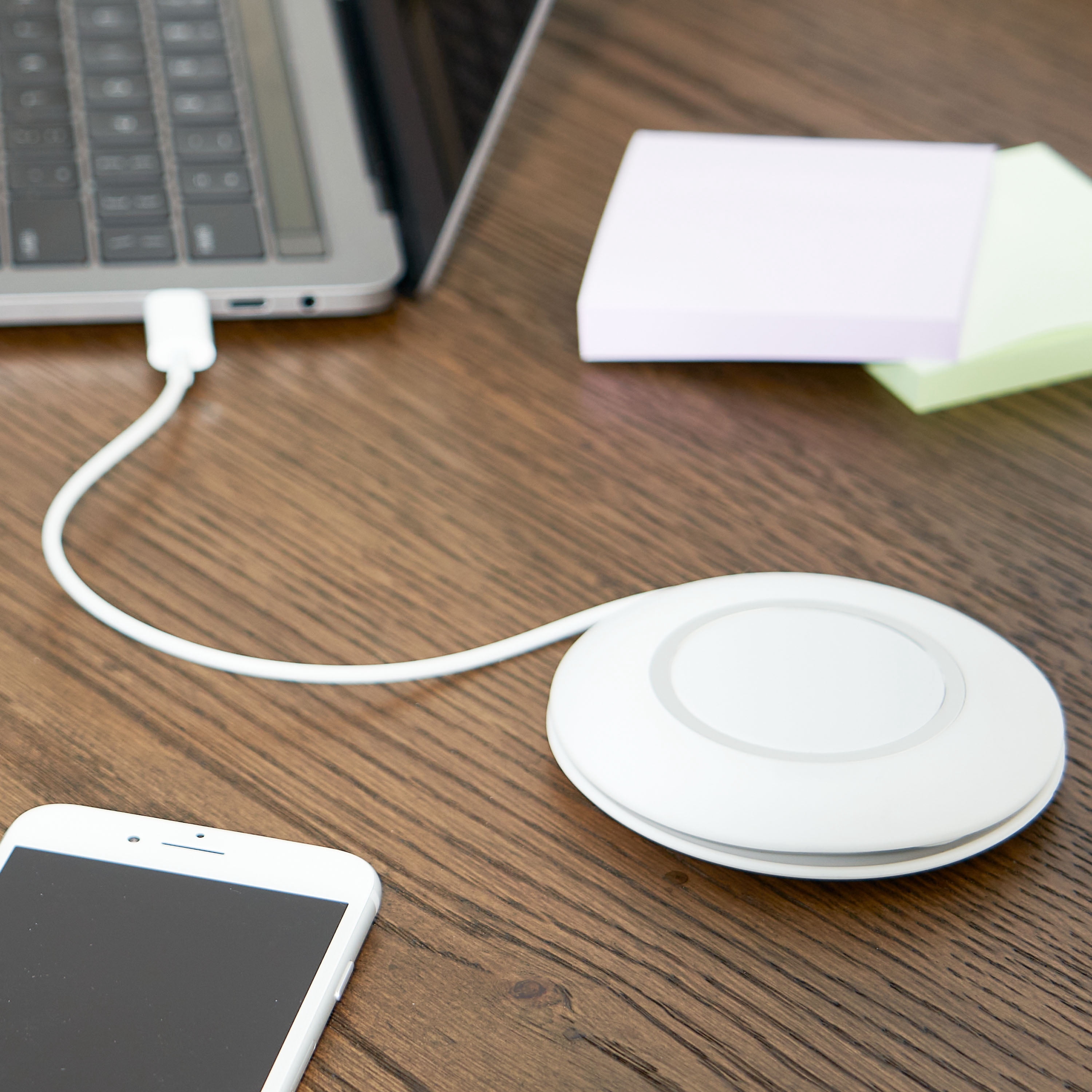 onn. Silicone MagSafe Charger Holder, White, Compatible with iPhone 12, iPhone 13 Models