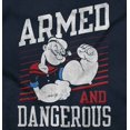 thumbnail image 2 of Popeye Armed Dangerous Biceps Workout Youth T Shirt Tee Boys Infant Toddler Brisco Brands 12M, 2 of 6