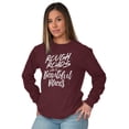 thumbnail image 3 of Rough Roads Beautiful Places Inspired Women's Long Sleeve T Shirt Brisco Brands L, 3 of 6