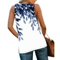 thumbnail image 4 of Royisotas Casual Women Tops Sleeveless Summer TShirts V-Neck Print Shirts, 4 of 7