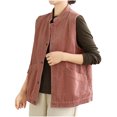 thumbnail image 4 of Xuyuer Women's Spring Fashion Sleeveless Button Down Tops, Lightweight Blouse for Layering, Business Casual Office Wear and Seasonal Wardrobe Transition, 4 of 8