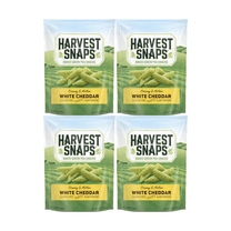 Snack Pack Veggie Chips White Cheddar Flavor – Gluten-Free, Plant-Based Protein Snack – 4 Pack for Lunches, On-the-Go, or Anytime Snacking – Crunchy and Flavorful Veggie Chips