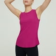 thumbnail image 6 of KBZDBZC Tank Tops for Women Women's 2024 Summer New Cool Sports Vest Women's Running Sleeveless Blouse Quick Drying Outer Top Yoga Fitness Loose Tank Top Workout Tops Women's Tops (Hot Pink,M), 6 of 6
