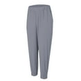thumbnail image 6 of Gray Womens Pants Womens Elastic Waist Pants Casual Trousers with Pockets Casual Pants Women, 6 of 6