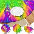 thumbnail image 4 of Colorful Tie Dye Star Flower Pattern Round Fitted Tablecloth with Elastic Edge,Dining Table Cover Waterproof,Outdoor Round Tablecloth for Camping,Dining,Indoor and Outdoor, 4 of 7
