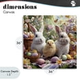 thumbnail image 4 of Stupell Industries Cottage Easter Animals & Eggs Canvas Art, 36 x 36, by The Wands Want, 4 of 8