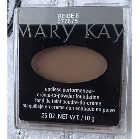 Mary Kay Endless Performance Creme to Powder Foundation Beige 5 Full Size