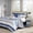 Blue, variant on Queen Size Bed In A Bag, 7 Piece Cotton Printed Comforter Set Indigo Queen, Indigo Cotton Bedding Set,Polyester Bed Sheet Set, Household Supplies & Décor Bedding Bedding Sets