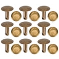thumbnail image 1 of Flat Rivets Metal Single Rivets Stud Round Leather Craft Rivet Fasteners Spots Nail Rapid Rivet Studs 200 Pack 10x10MM, 1 of 7