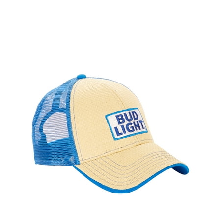 Men's Bud Light Paper Straw Adjustable Baseball Cap