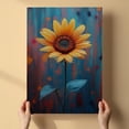 thumbnail image 3 of Sunflower Flower Canvas Wall Art 8x12 inches - Watercolor Sunflower Flower Canvas Wall Art Vintage Botanical Floral Decor for Living Room Bedroom, 3 of 5