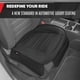 thumbnail image 3 of Fundas de asiento para coches, camiones, SUV, piel sintética, paquete de 2, acolchadas en color negro con bolsillos de almacenamiento, 3 of 8