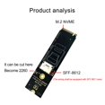 thumbnail image 4 of M.2 PCIe to SFF 8612 Expansion Adapter Card Supports SFF8611 SFF8612, 4 of 9