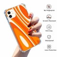 thumbnail image 2 of Deep Orange Groovy Swirls Case for iPhone 12 ,Aesthetic Art Design Pattern TPU Shock Proof Cover Case, 2 of 5