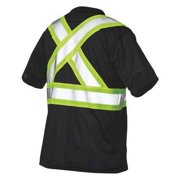 High Visibility T-Shirt, 1, O, Polyester, Black, M S39211