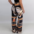 thumbnail image 5 of Idoravan Women's Plus Size Pants Fashion Women Casual Butterfly Printing Trousers High Waist Wide Leg Slim Straight Beach Pants, 5 of 8
