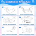thumbnail image 4 of Esheno Clear Bubble Dome Tent with Tunnel 10 ft Inflatable PVC Playhouse with 600W Air Pump Bubble Balloon House for Kids Party, 4 of 6