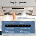 Costway 30 Inch Under Cabinet Range Hood with 4 Fan Speeds, Touch ...