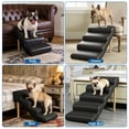 thumbnail image 6 of Avaloomia Home 5-Step Dog Ramp and Stairs for Beds Couches, Non-Slip Waterproof Sturdy Pet Steps for Dogs and Cats, 23.6" H, Black, 6 of 8