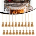 thumbnail image 2 of 20 Pcs Mini Witch Broom Ornaments, 5.51 inch Miniature Straw Brooms, Halloween Hanging Decor, Dollhouse DIY Accessory, Handmade Craft Prop, Season Party Embellishment, Indoor Holiday Decoration, 2 of 4