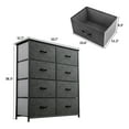 thumbnail image 4 of Dextrus 8 Drawers Bins Organizer Tower Dresser, Black Gray, 4 of 8