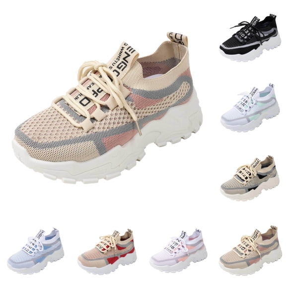 Women's Breathable Comfortable Sneakers Orthopedic Shoes for Women Lightweight Casual Walking Shoes for Everyday Wear Light Gray 7.5 [EU-39]