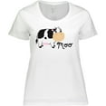 thumbnail image 3 of Inktastic Moo Says the Cow Women's Plus Size T-Shirt, 3 of 5