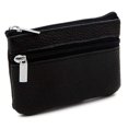 thumbnail image 3 of Small zip wallet/card holder, leather, black, 3 of 5