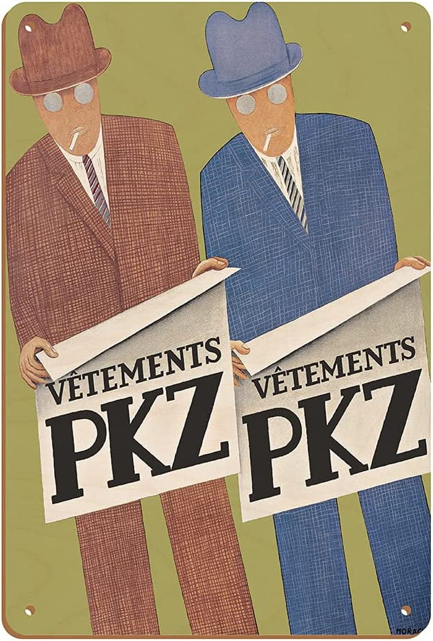 Pkz Paul Kehl Zurich Men S Clothing Company Vintage Advertising Poster By Otto Morach C 1928