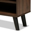 thumbnail image 6 of Baxton Studio Mallory Modern and Contemporary Two-Tone Walnut Brown and Grey Finished Wood TV Stand, 6 of 8
