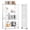 White, variant on Fenbeli Storage Shelves 4-Tier Foldable Metal Wire Storage Shelf with Wheels, Heavy Duty Organizer Rack for Garage, Kitchen, Closet, Black