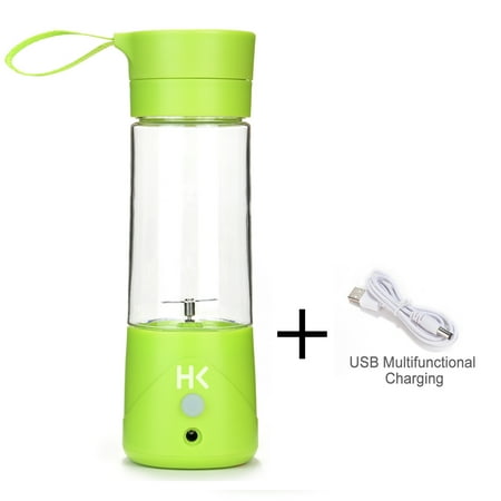 380ml Mini USB Juicer Cup Portable Rechargeable Fruit Blender Crusher w/ USB Charge Cable (The Best Juicer Blender)