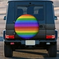 thumbnail image 5 of Kll Colorful Glitter Rainbow Tire Cover,Universal Wheel Tire Cover For Trailer, Rv, Suv, Truck,Camper And Many Vehicle,(16 Inch), 5 of 8