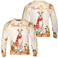 thumbnail image 3 of Happy Thanksgiving Whippet with Turkey Pumpkins Autumn Vibes All Over Print 3D Sweatshirt Unisex Merch Dog Lover - 12018, 3 of 6