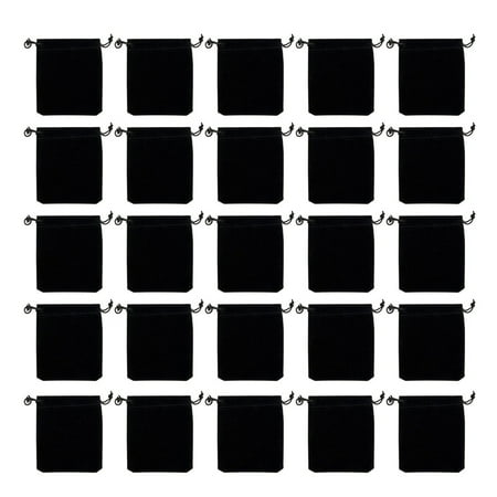 

50pcs Drawstring Bags Jewelry Storage Pouches Sundries Cord Bag Gift Favor Bags