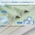 thumbnail image 4 of PHF Double Cooling Blanket for Hot Sleepers Queen Size, Arc-Chill Q-Max>0.5 with Double Cooling, Summer Blanket Absorbs Heat to Keep Cool All Night (Green, 90"x90"), 4 of 8