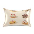 thumbnail image 7 of Yayeee Pillowcase Queen Size Set of 2 Satin Wrinkle Resistant Pillow Case, Red Cakes, 7 of 7