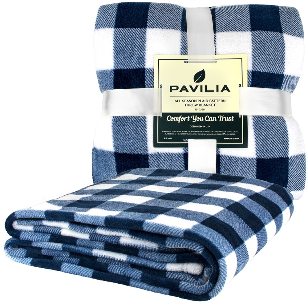 PAVILIA Flannel Fleece Throw Blanket for Couch | Super Soft Cozy Microfiber Couch Blanket | Decorative Accent Throw