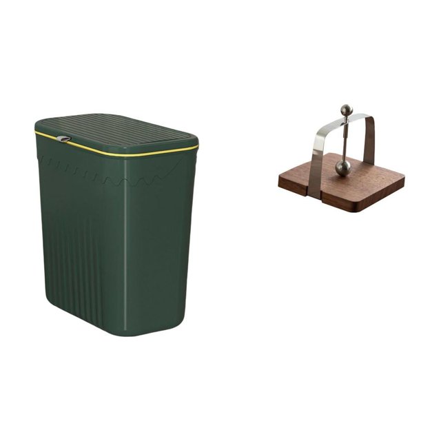 Contenedor de compostaje para residuos de cocina,Cubo de basura de cocina con tapa Cesta para compostaje,Portapapeles,Servilletero de cafetería,servilletero,organizador de mesa,Servilletero de