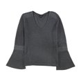 thumbnail image 1 of Lucky Brand Womens Flare Sleeve Thermal Blouse, Grey, Medium, 1 of 1