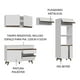 thumbnail image 4 of Cocina Integral Completa Modular Madesa Reims 260cm Blanco, 4 of 5