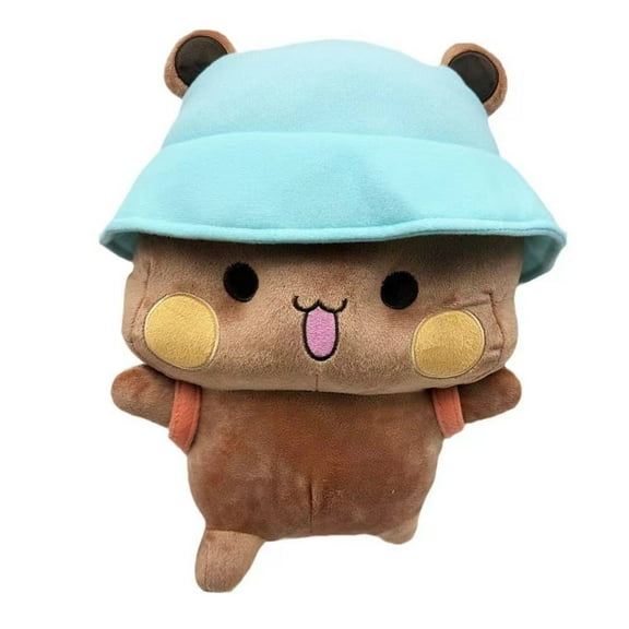 Cute Plush Toy Soft Stuffed Animal Doll Cartoon Bear Plush Couple Design Cozy Decorative Plush Gift for Home Desk Bed Sofa