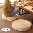 thumbnail image 3 of Cojín de suelo, esterilla de tatami redonda, puf redondo de 60 cm Cojín de tatami Almohada de suelo Cojines de suelo Esterilla de yoga de meditación Colco Cojín de meditación, 3 of 8