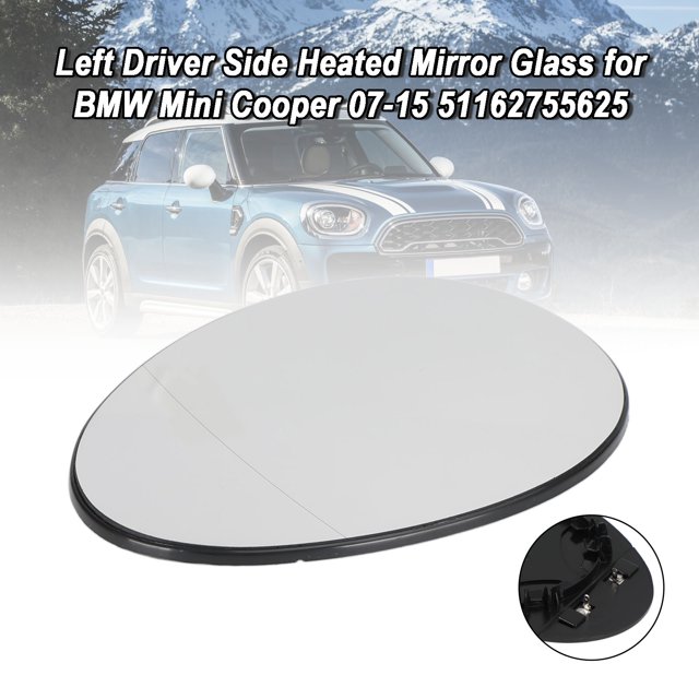 Left Driver Side Heated Mirror Glass for BMW Mini Cooper 07-15 51162755625