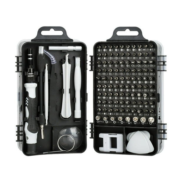 Kit De Herramientas De Destornillador De 115 Piezas,Portátil, Acero Al Carbono, Operación Precisa, Usos Múltiples, Para Reparación De Teléfonos Móviles Con Relojes
