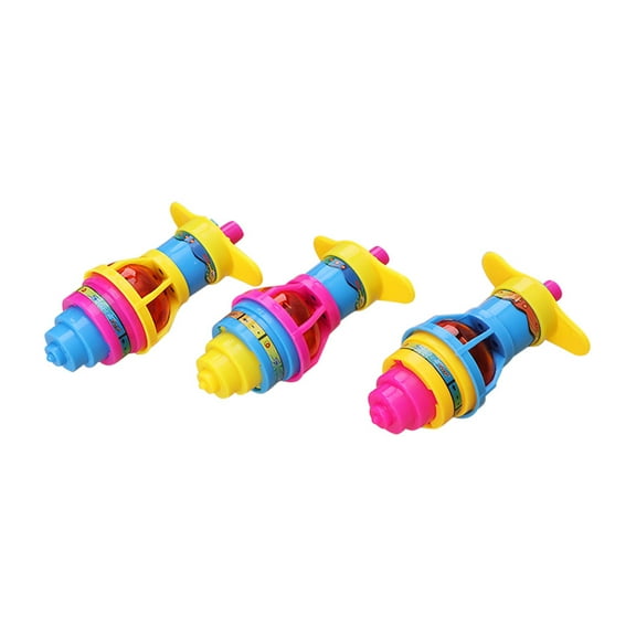 Fridja 3pc Kids Spinning Top Light Spinning Top Toy, School Birthday Party Gift Bag