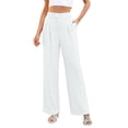 thumbnail image 3 of Endives Women's Dress Pant Wide Leg Suit Trousers Comfortable Elegant Pants Trousers Business Outfit With Pockets S-4XL, 3 of 8