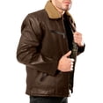 thumbnail image 2 of Chamarra Para Hombre Shendy Vendi Chaqueta Vinipiel Tipo Biker Cafe Chica, 2 of 4
