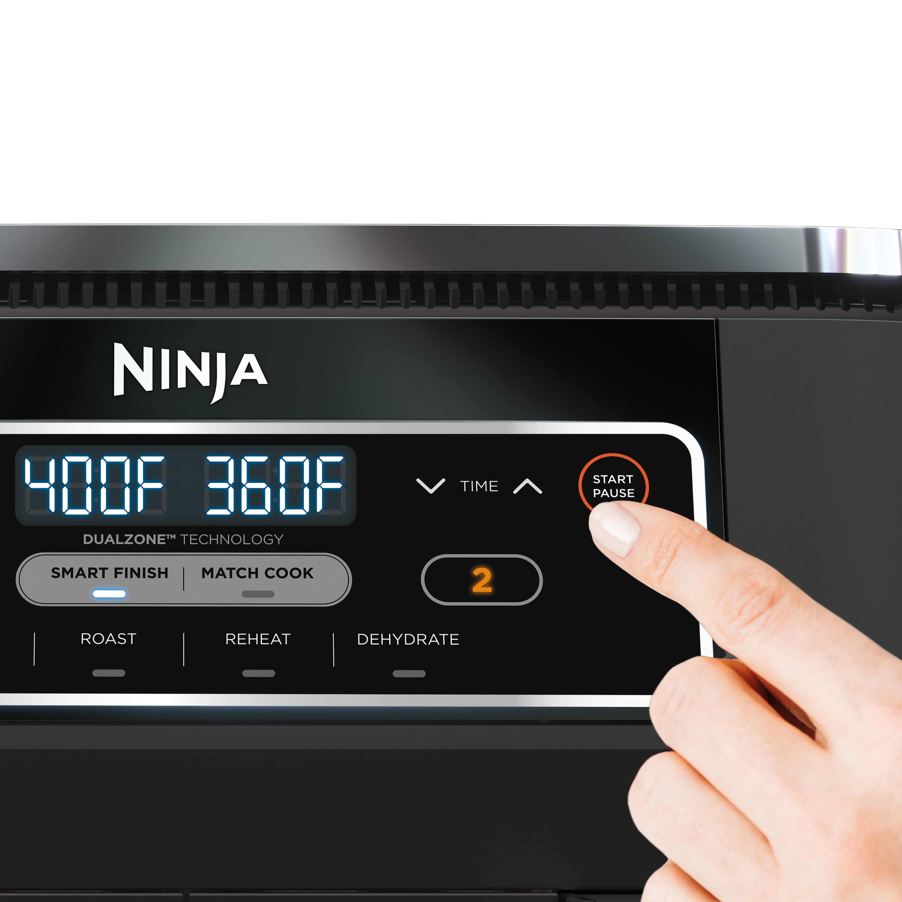Ninja - Foodi 6-in-1 8-qt. 2-Basket Air Fryer with DualZone Technology -  Dark Grey (New Open Box) Ninja DZ201 ALLDAYZIP
